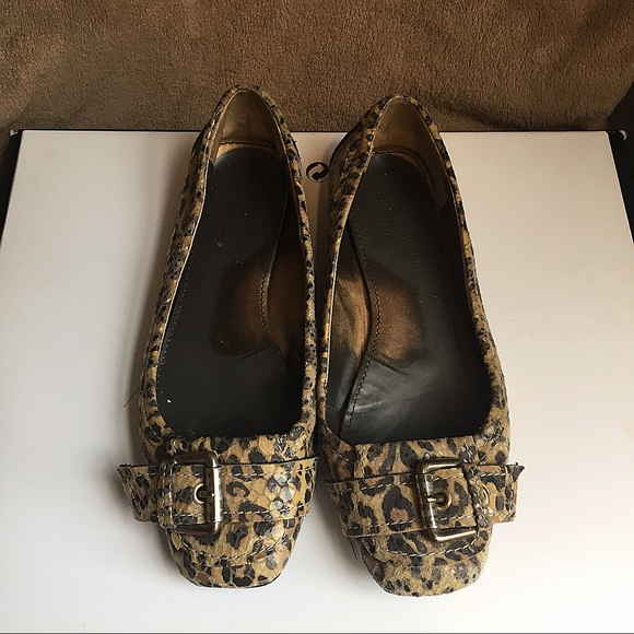 anne klein leopard print flats